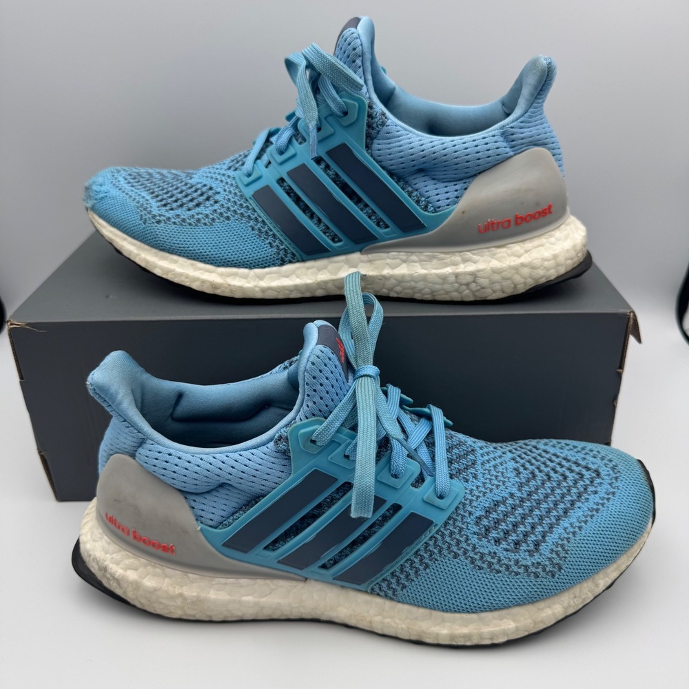 Adidas Ultraboost 1.0 Mens Light Blue Running Shoes ID5878 Size‎ 7.5